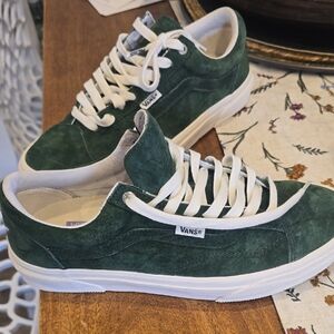 Vans Men's Forest Green Suede Sneakers